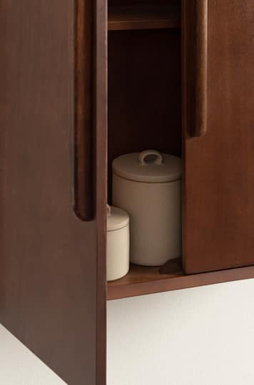 Kate and Laurel McCutcheon Floating Bathroom Cabinet